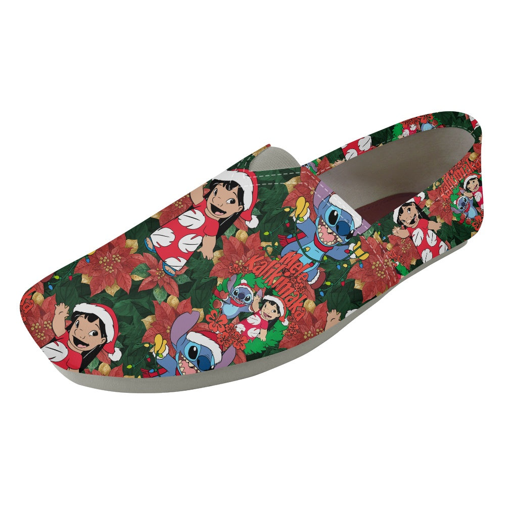 Hawaiian Christmas Slip On Toms