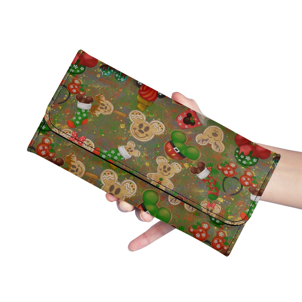 Christmas Cookies Long Folding Wallet