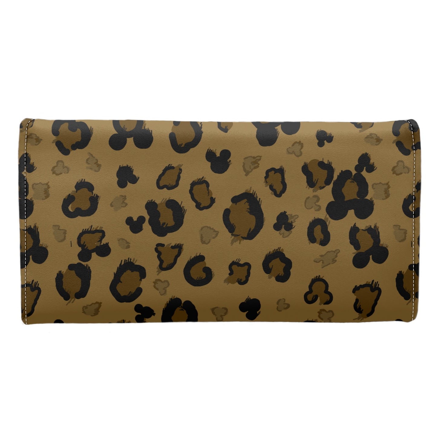 Cheetah Mouse Long Folding Wallet