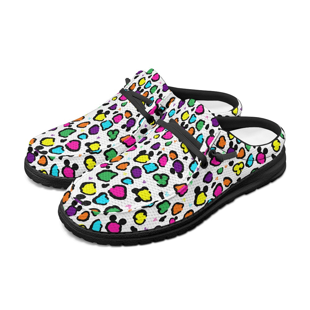 Neon Spots MESH DUDE SHOES