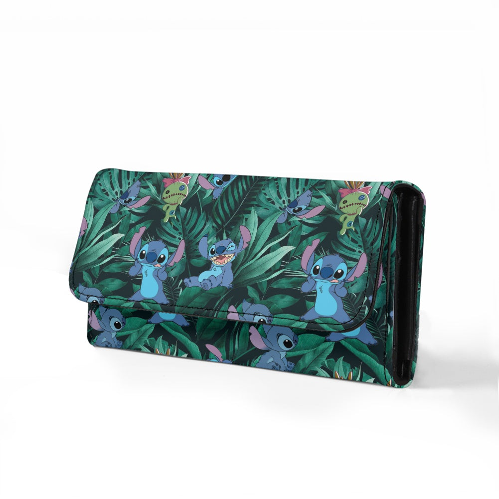 Tropical Alien Long Folding Wallet