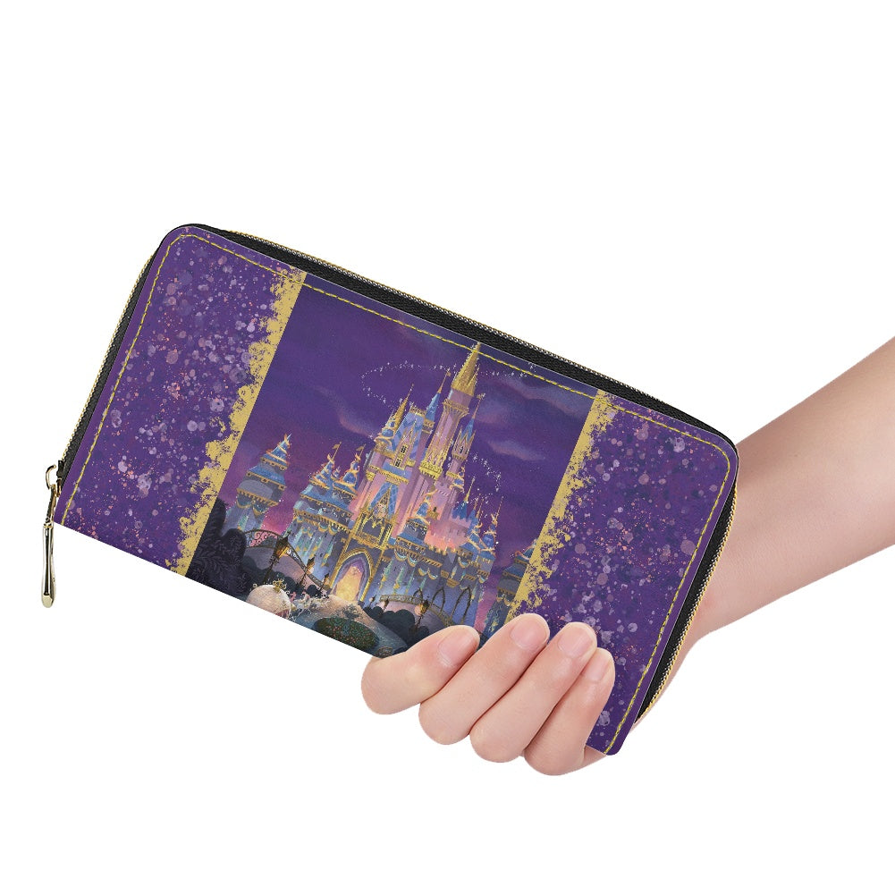 Castle PU wallet (nylon zipper)