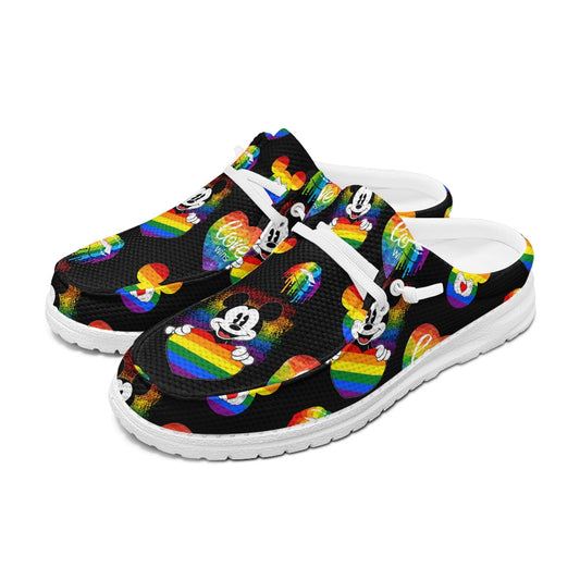 Mouse Pride MESH DUDE SHOES