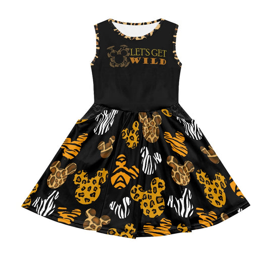 Safari Ears Girl's dress with pockets