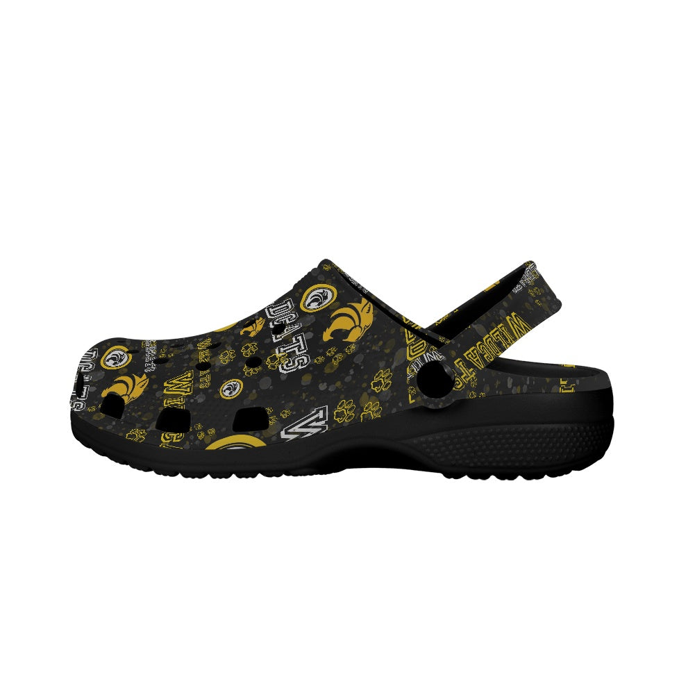 Wildcats Crocs Black Sole