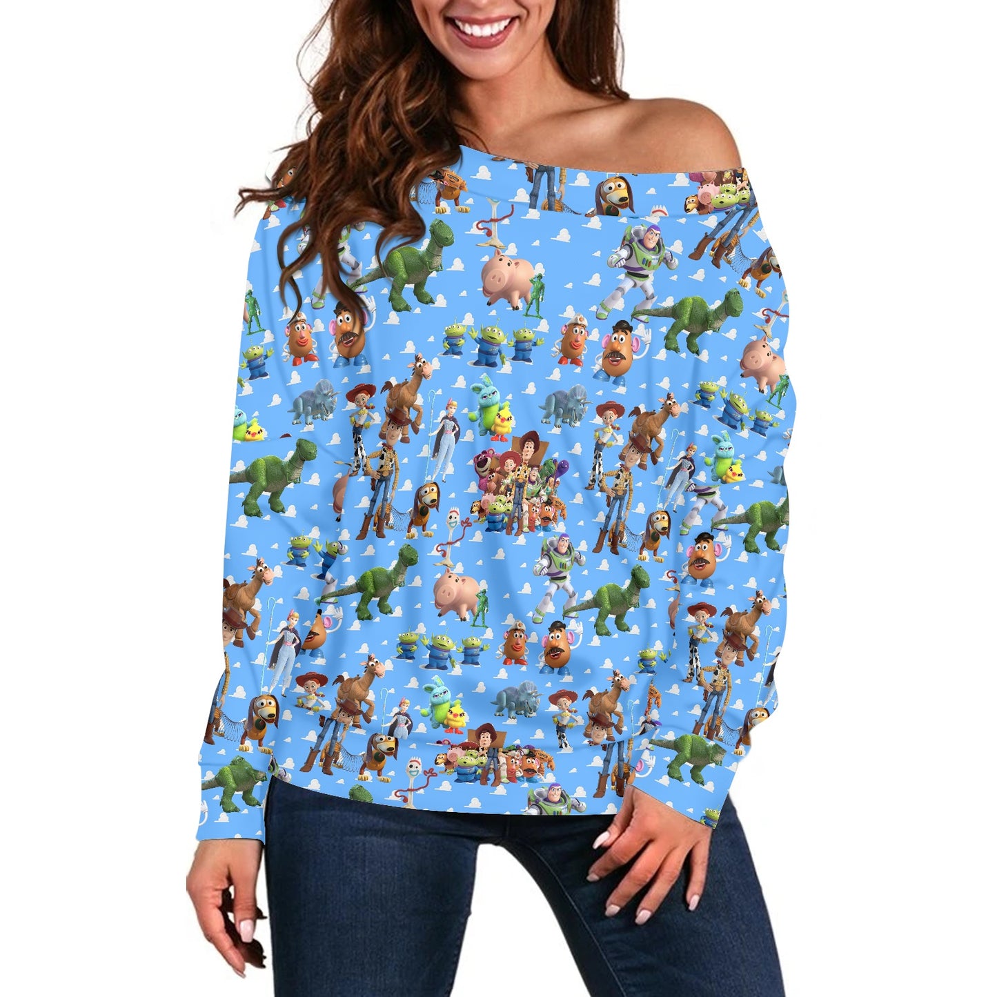 Toy Box Friends Women's one-shoulder top