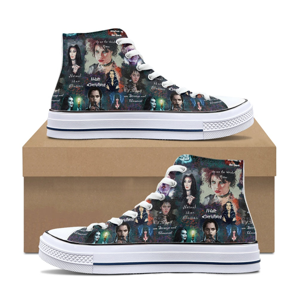 Spooky Babes High Top Canvas Shoes