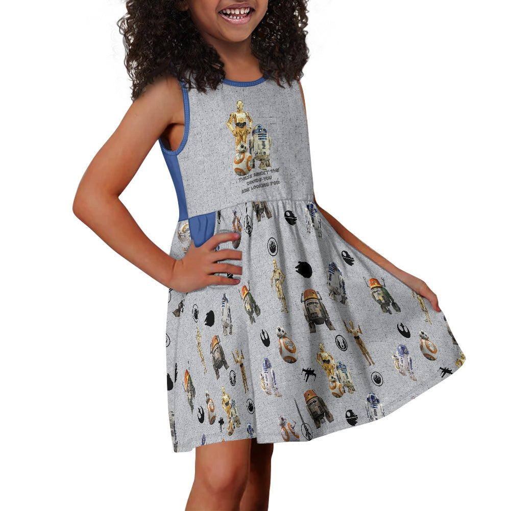 Droids Girl's dress with pockets