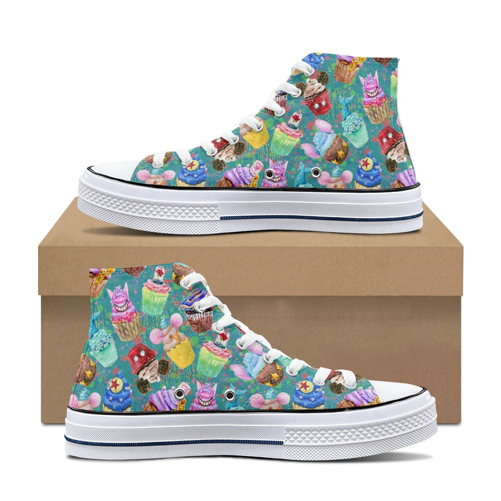 Sweet Treats High Top Canvas Shoes