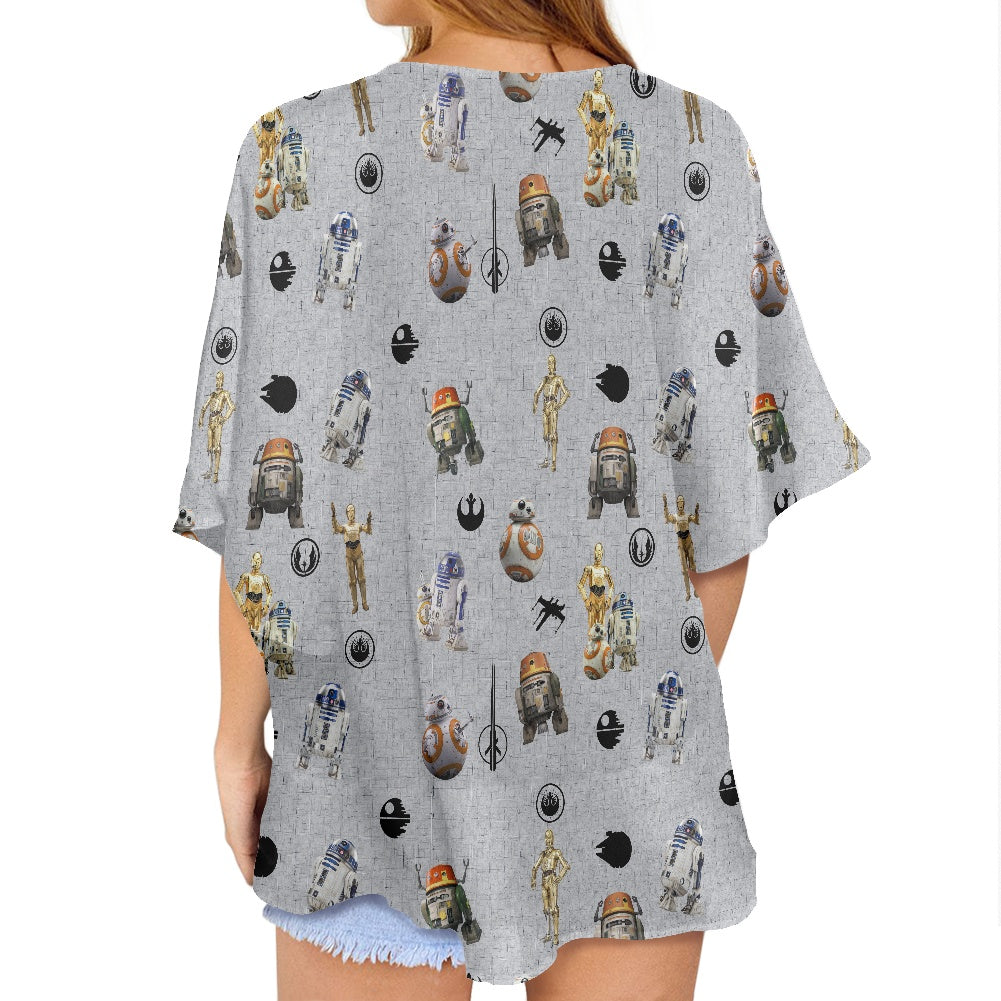 Droids Women's cardigan chiffon shirt