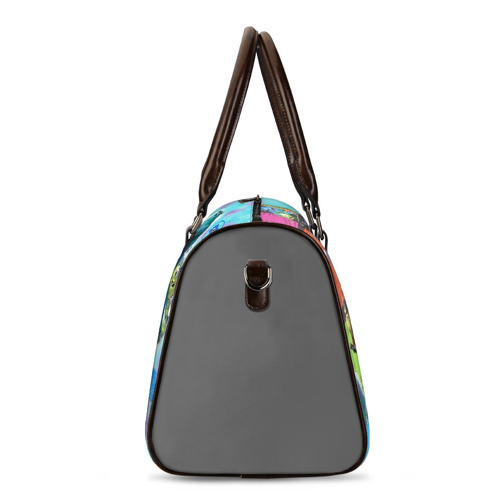 We Scare Travel Handbag