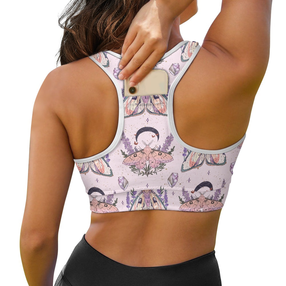 Lunar Moth Pastel Women's Sports Vest
