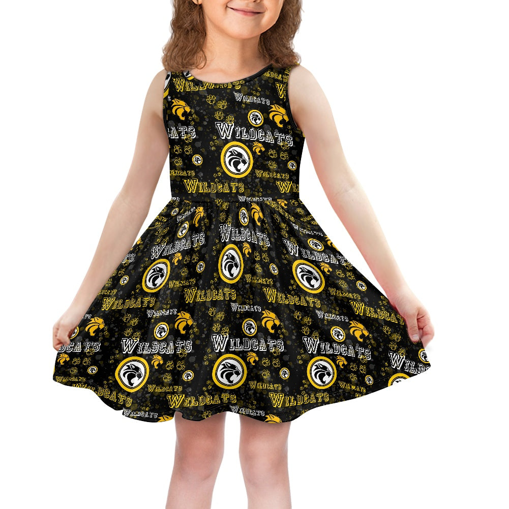 Wildcat Girl's dress with pockets