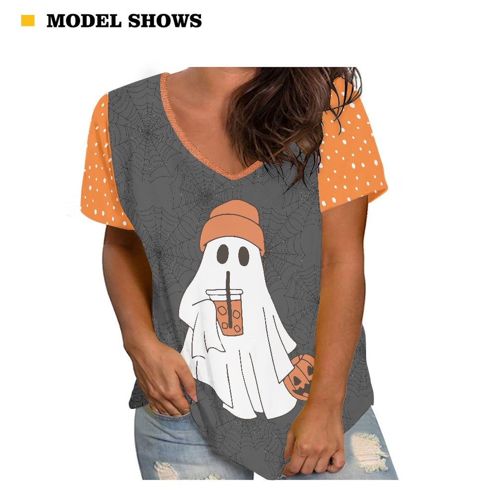 Spooky Java Women's V-neck Top