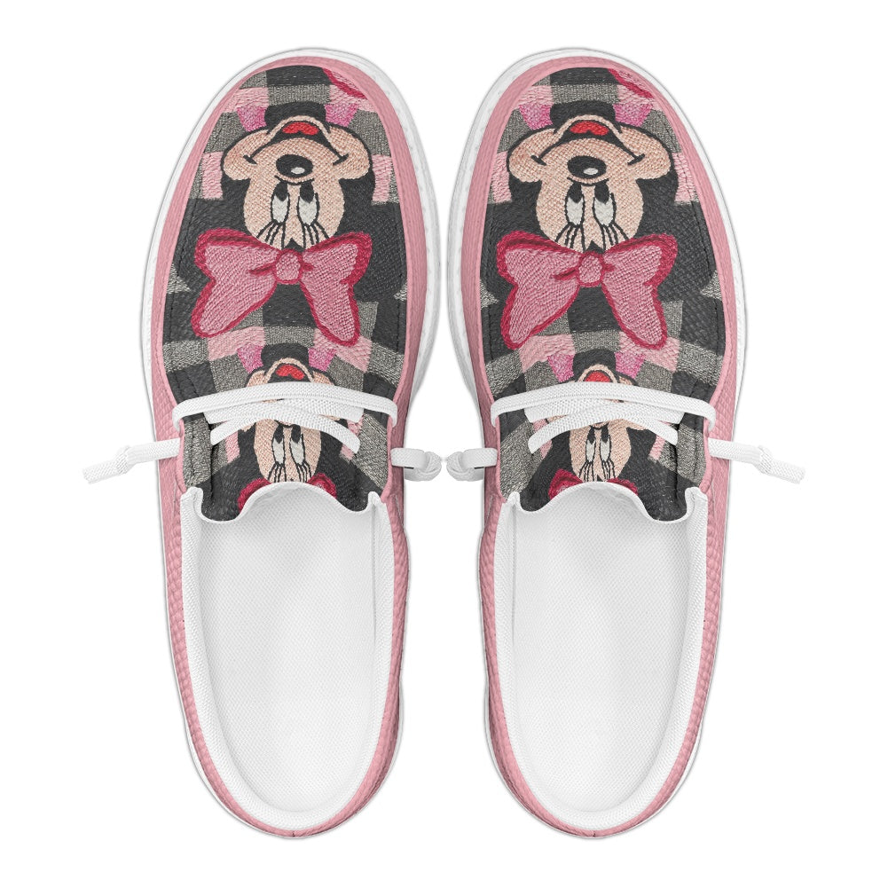 Mouse Plaid MESH DUDE SHOES