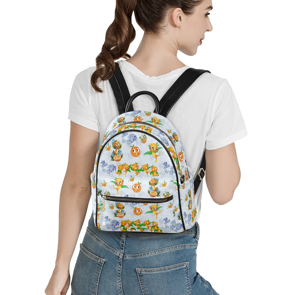 Classic Orange Bird Casual Backpack for women