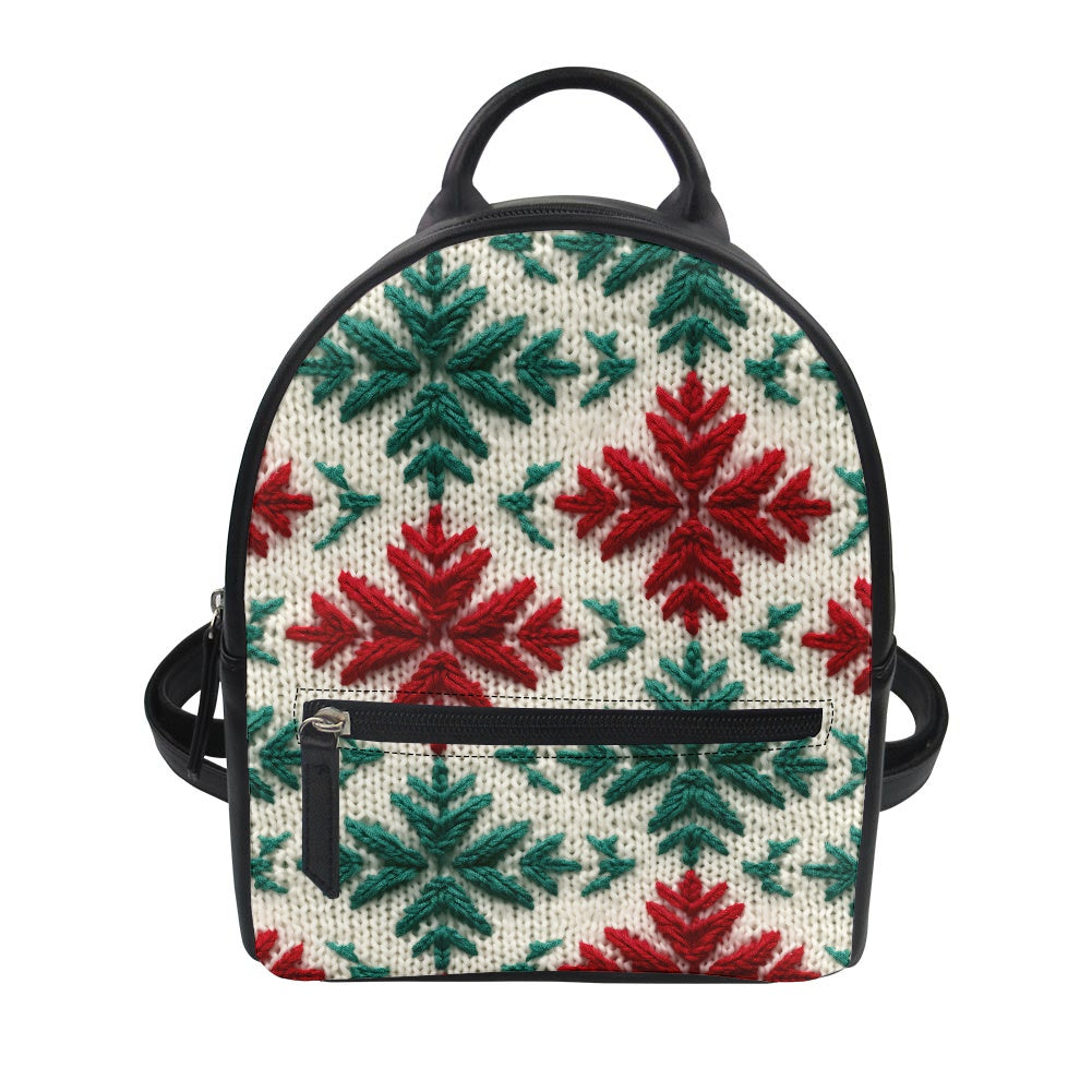 Christmas Knit Small Backpack