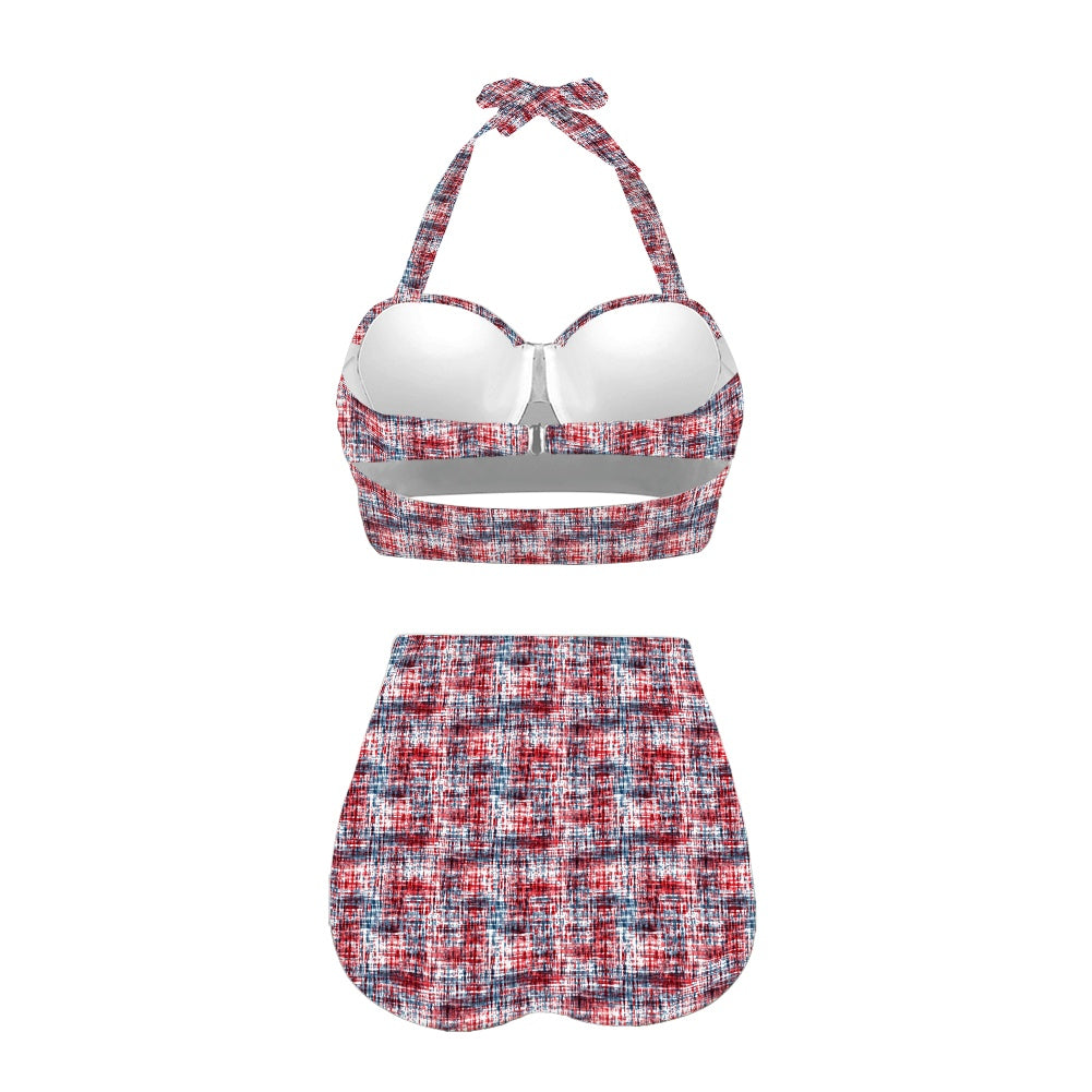 RWB Crosshatch Two-piece Swimsuit