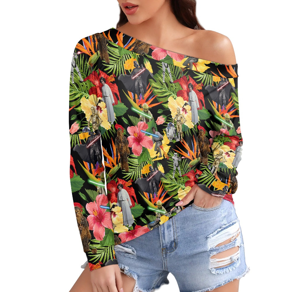 Tropical SW Women's one-shoulder top