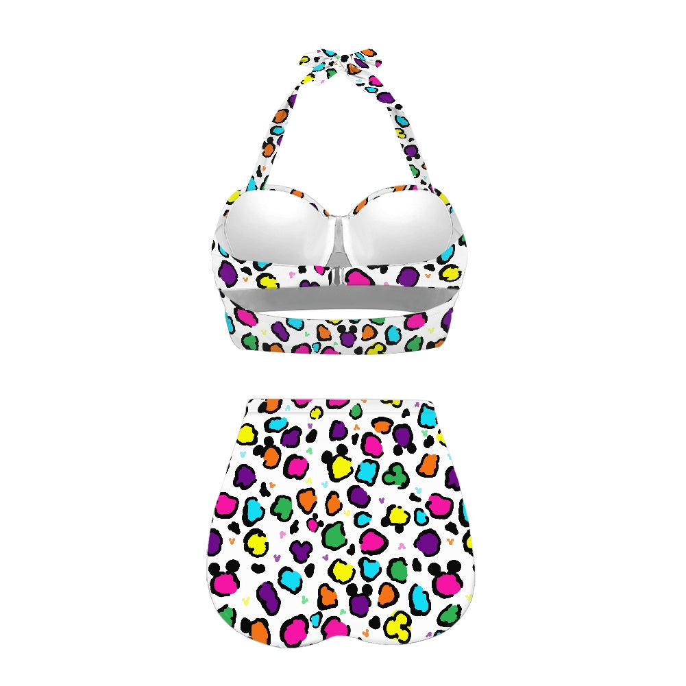 Neon Spots Two-piece Swimsuit