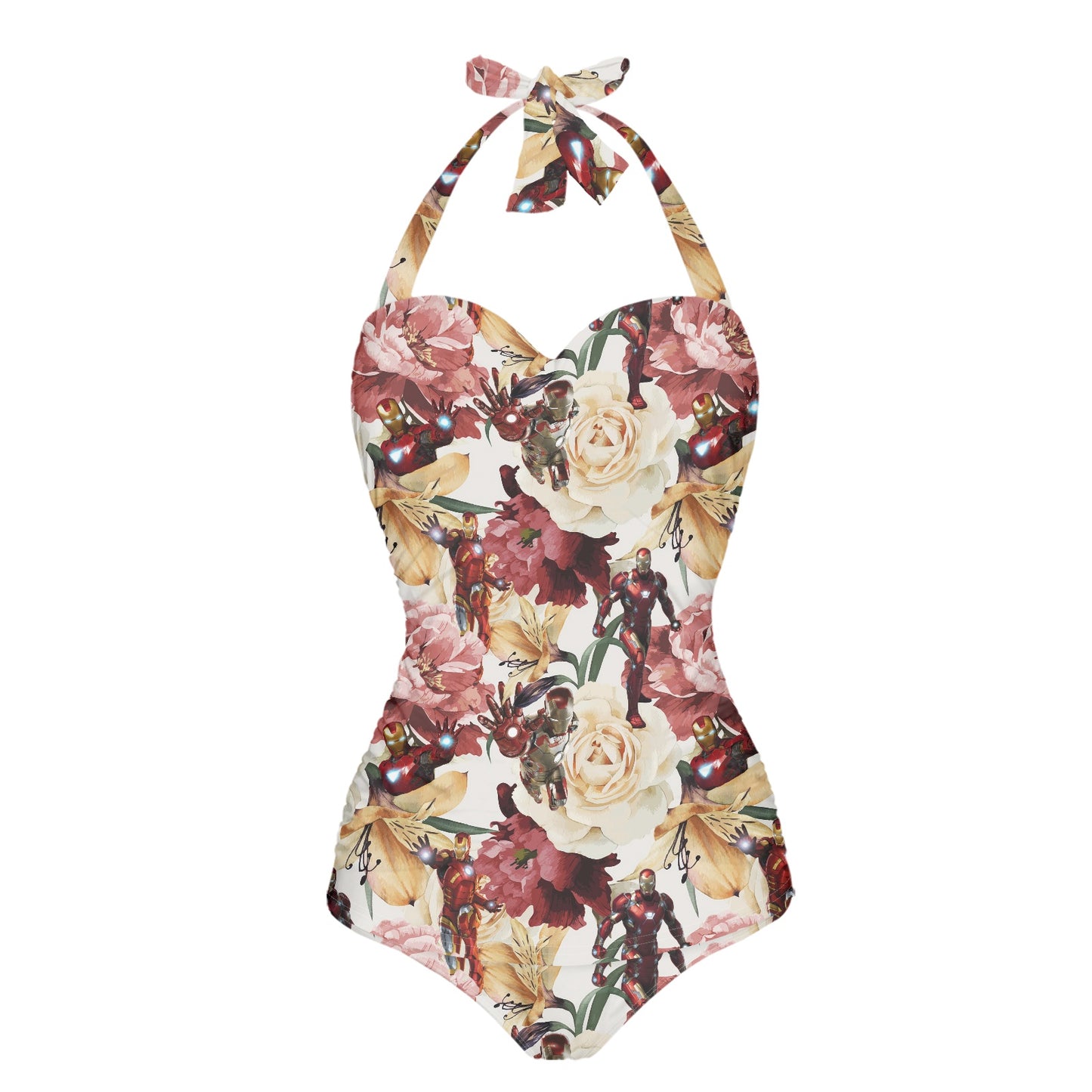 Floral Iron Strappy one piece