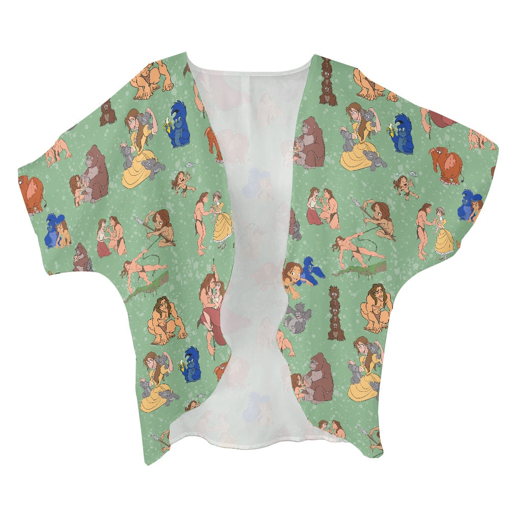 Jungle Man Women's cardigan chiffon shirt