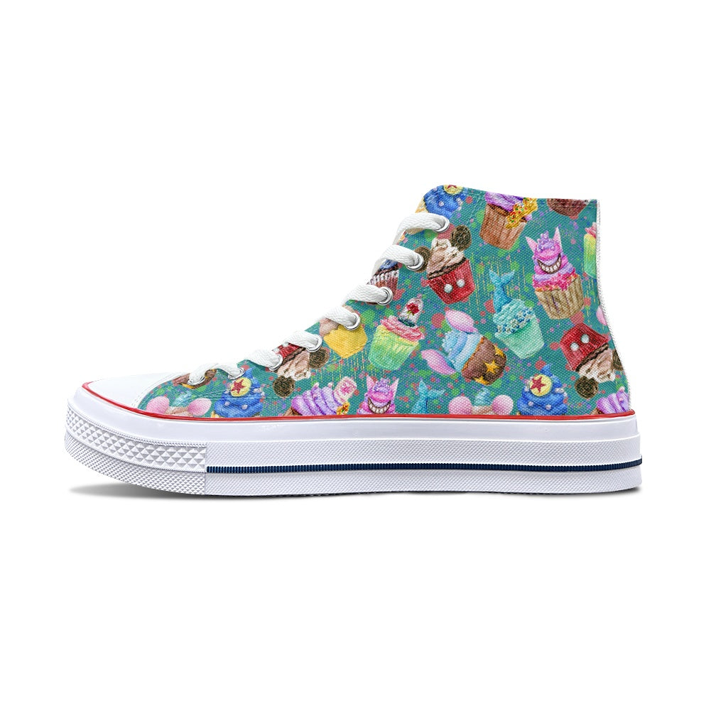Sweet Treats High Top Canvas Shoes