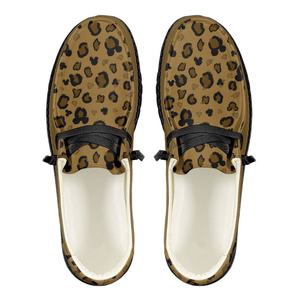 Cheetah Mouse Men's Lace Up Loafers