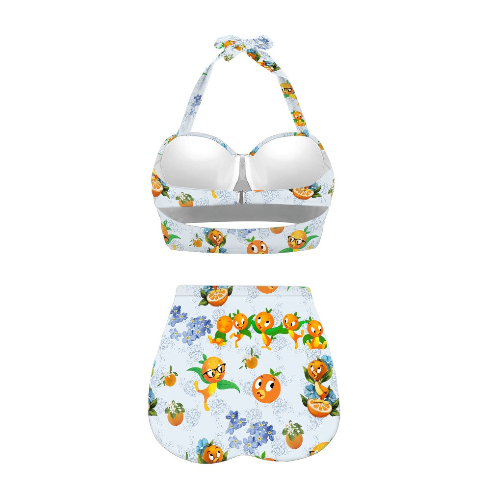 Classic Orange Bird Two-piece Swimsuit