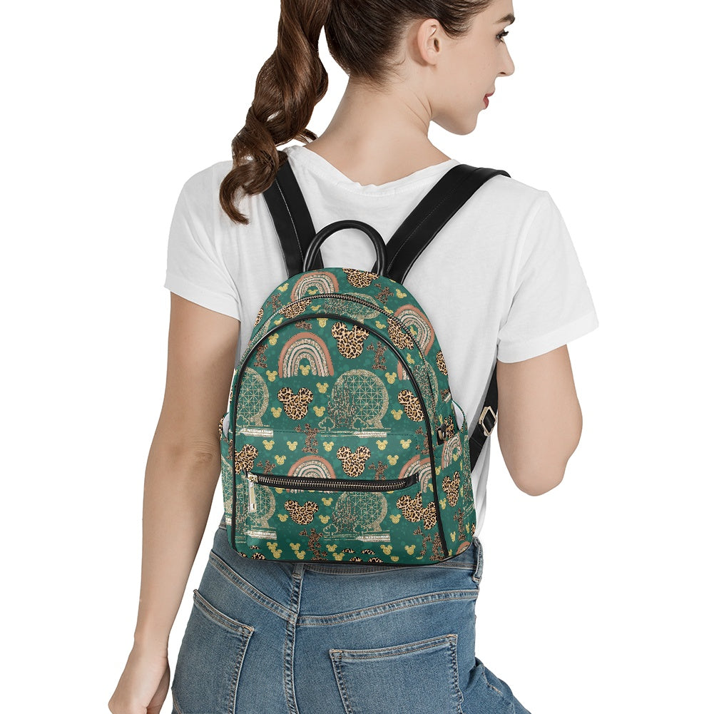 Cheetah Rainbow Casual Backpack for women