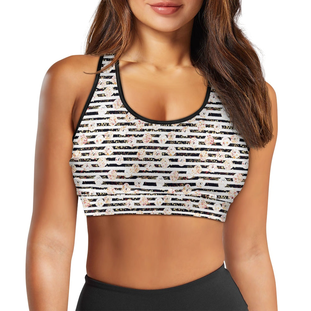 Polka Stripe Women's Sports Vest