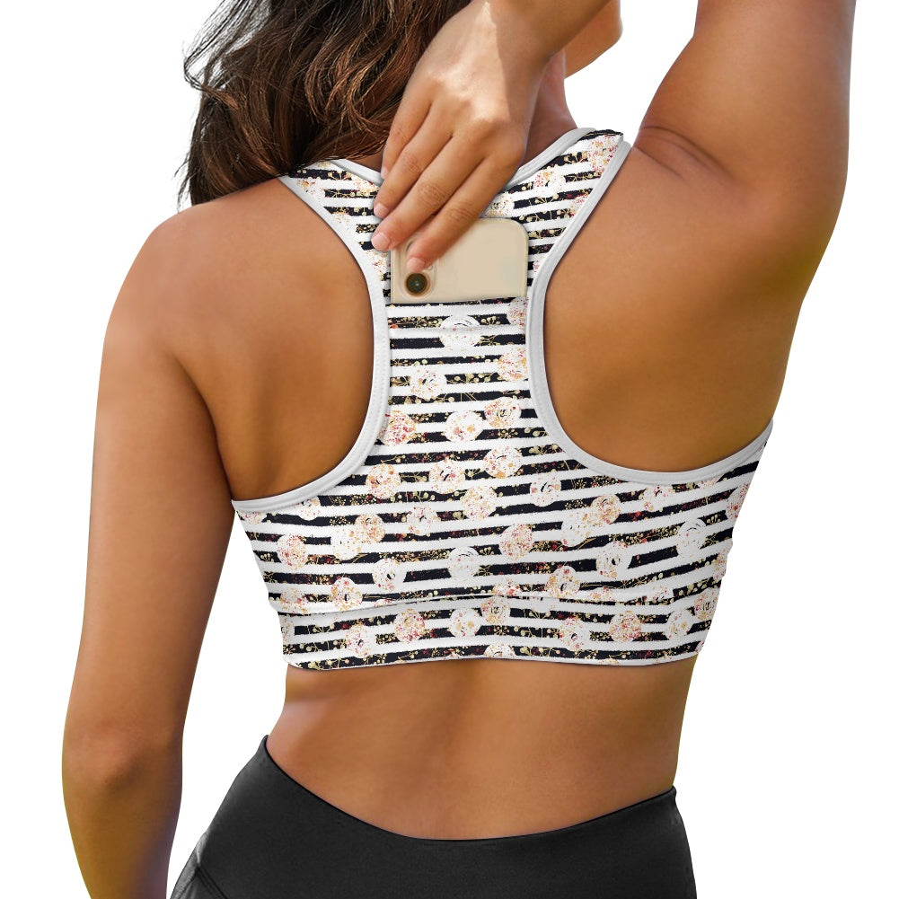Polka Stripe Women's Sports Vest