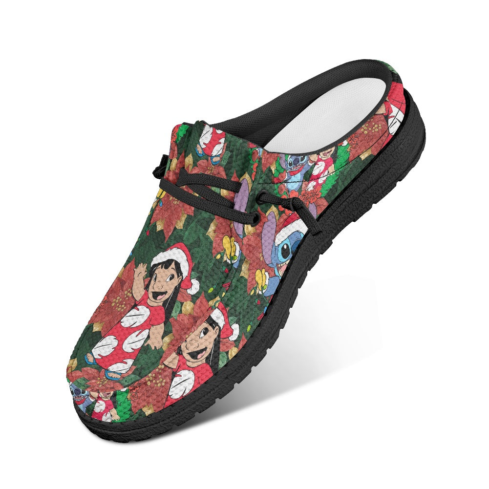 Hawaiian Christmas MESH DUDE SHOES