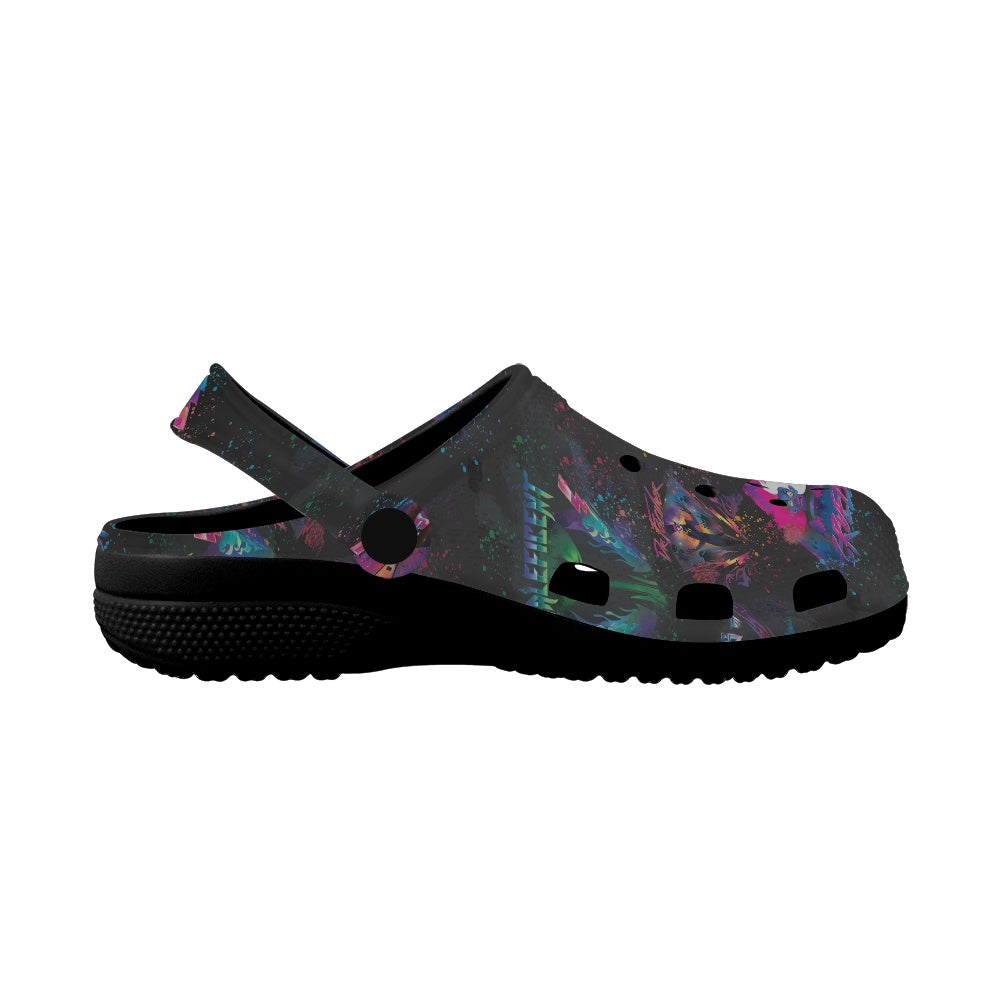 Evil Rocks Adult Crocs Black Sole