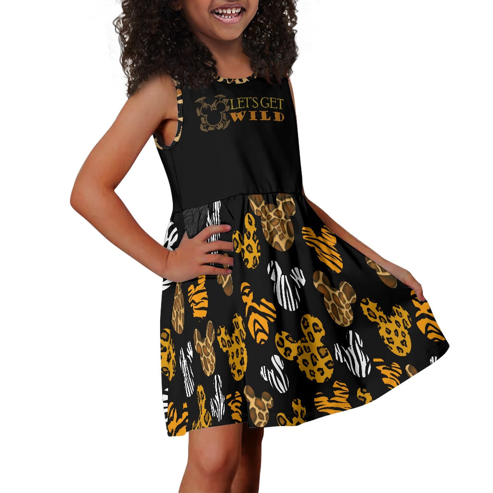 Safari Ears Girl's dress with pockets