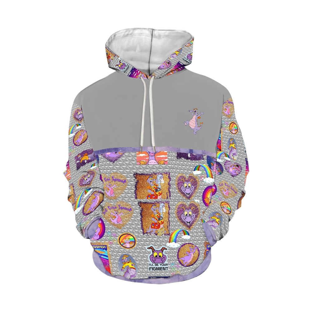 Purple Dragon Men's Hoodie