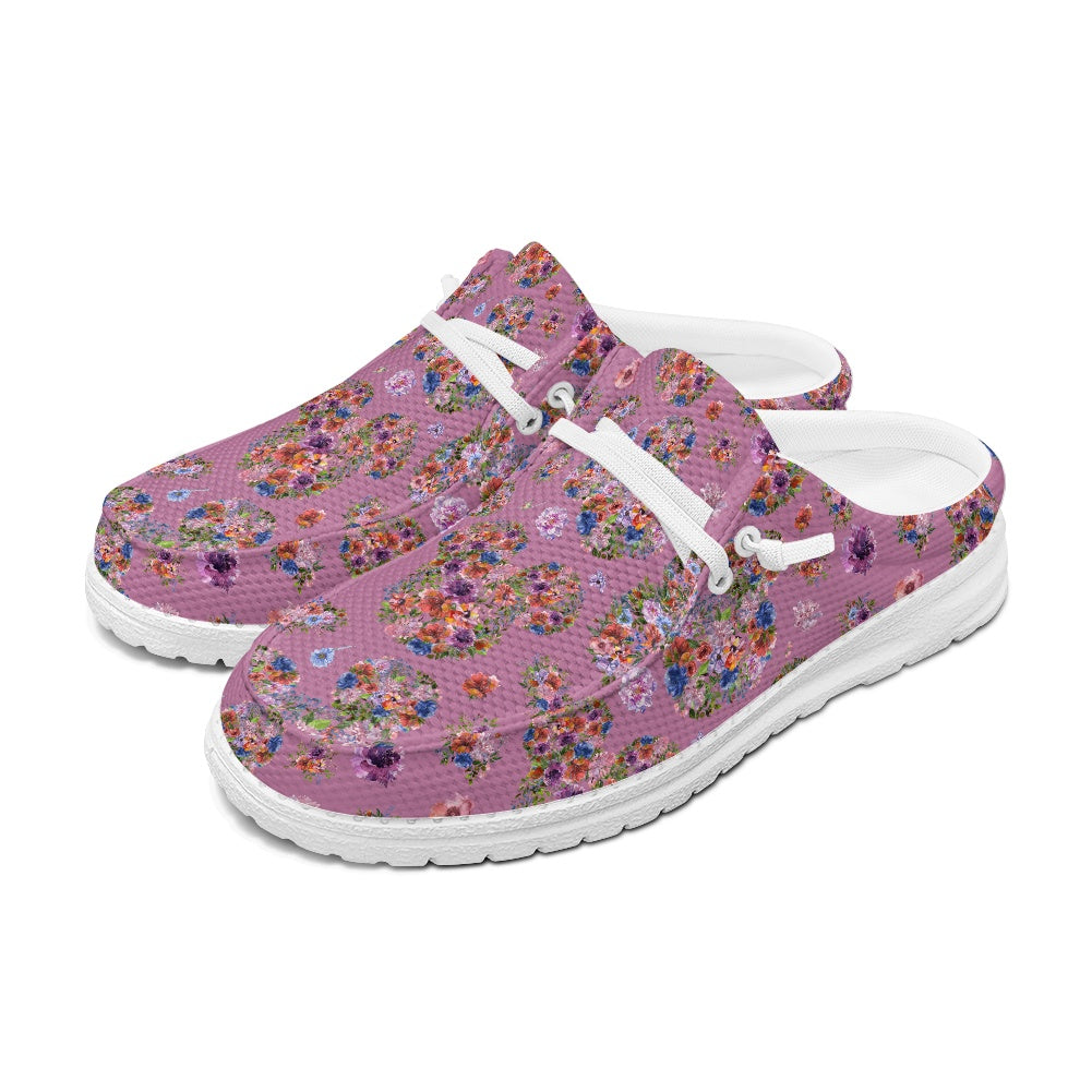 Floral Mouse MESH DUDE SHOES