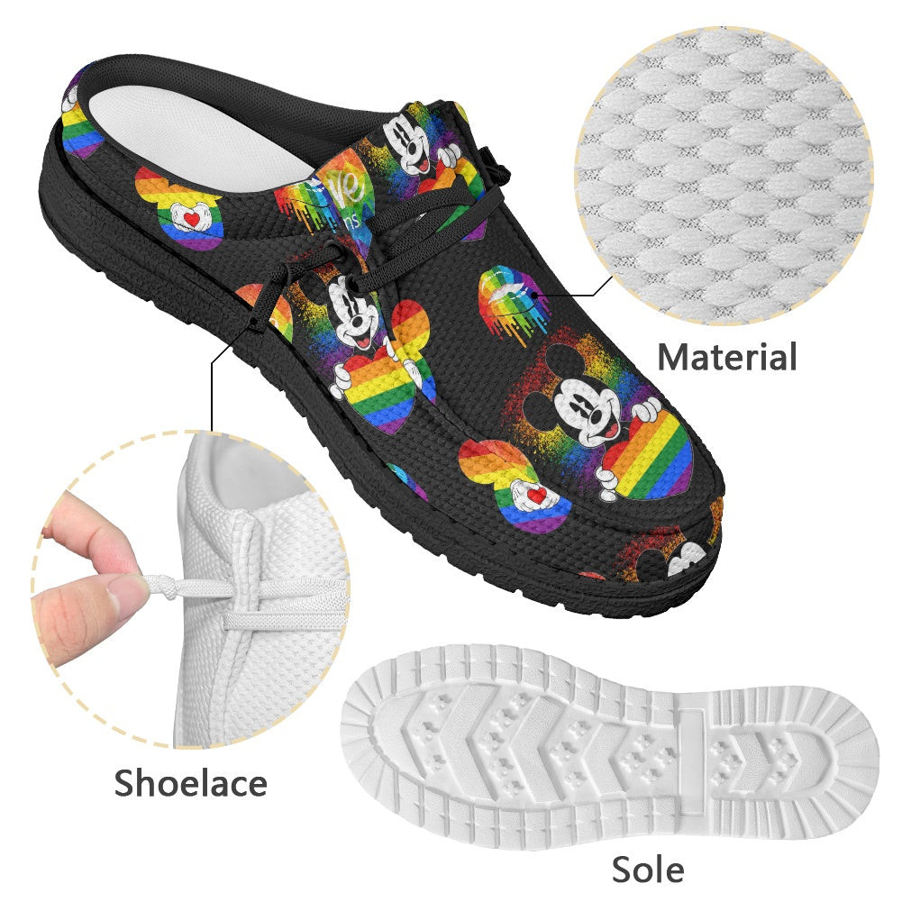 Mouse Pride MESH DUDE SHOES