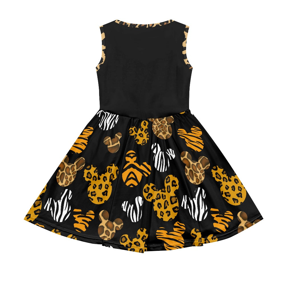 Safari Ears Girl's dress with pockets