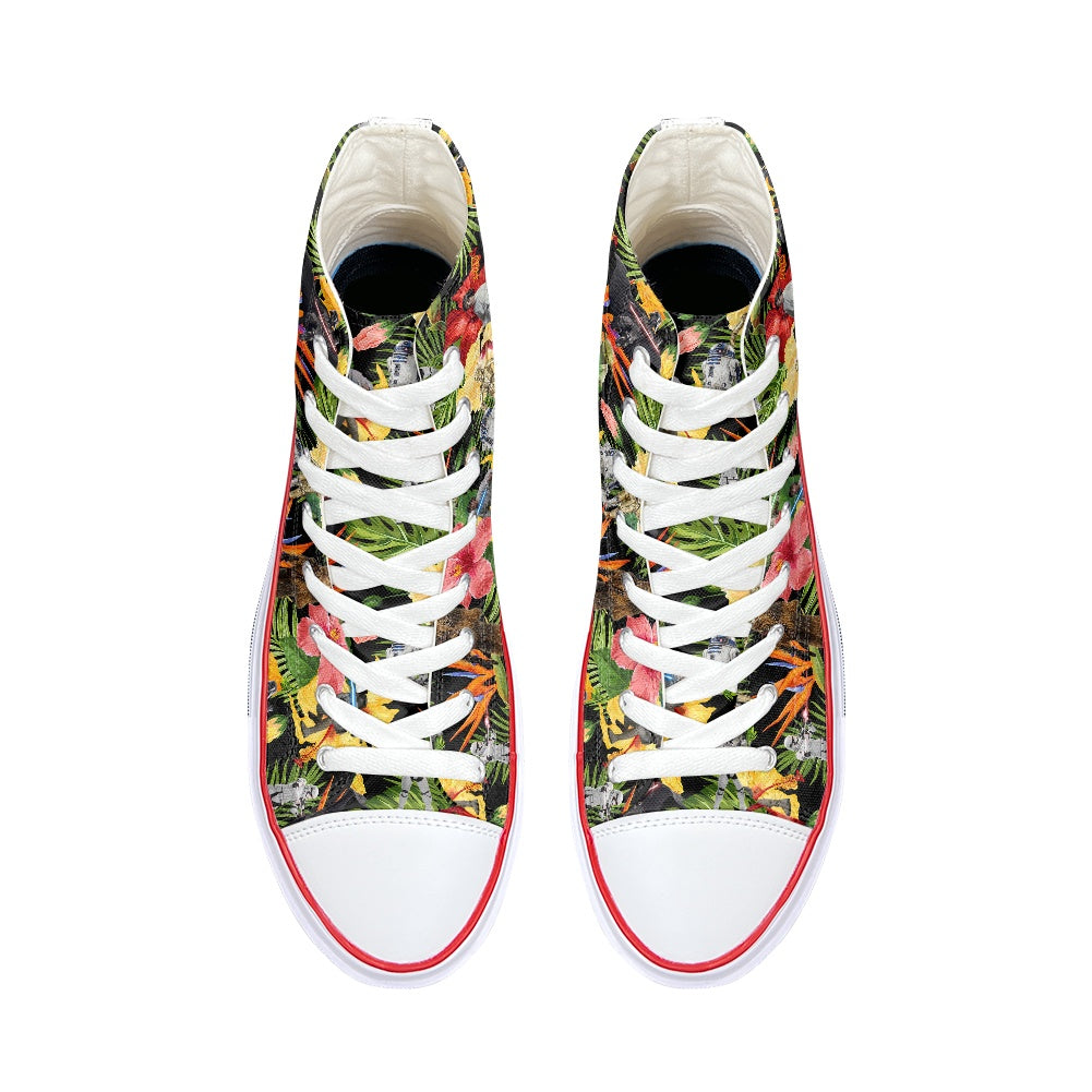 Tropical SW High Top Canvas Shoes