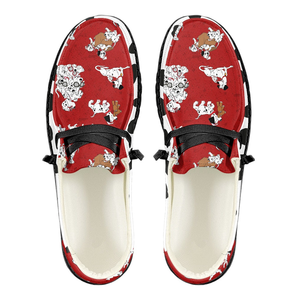 Dalmatians Men's Lace Up Loafers