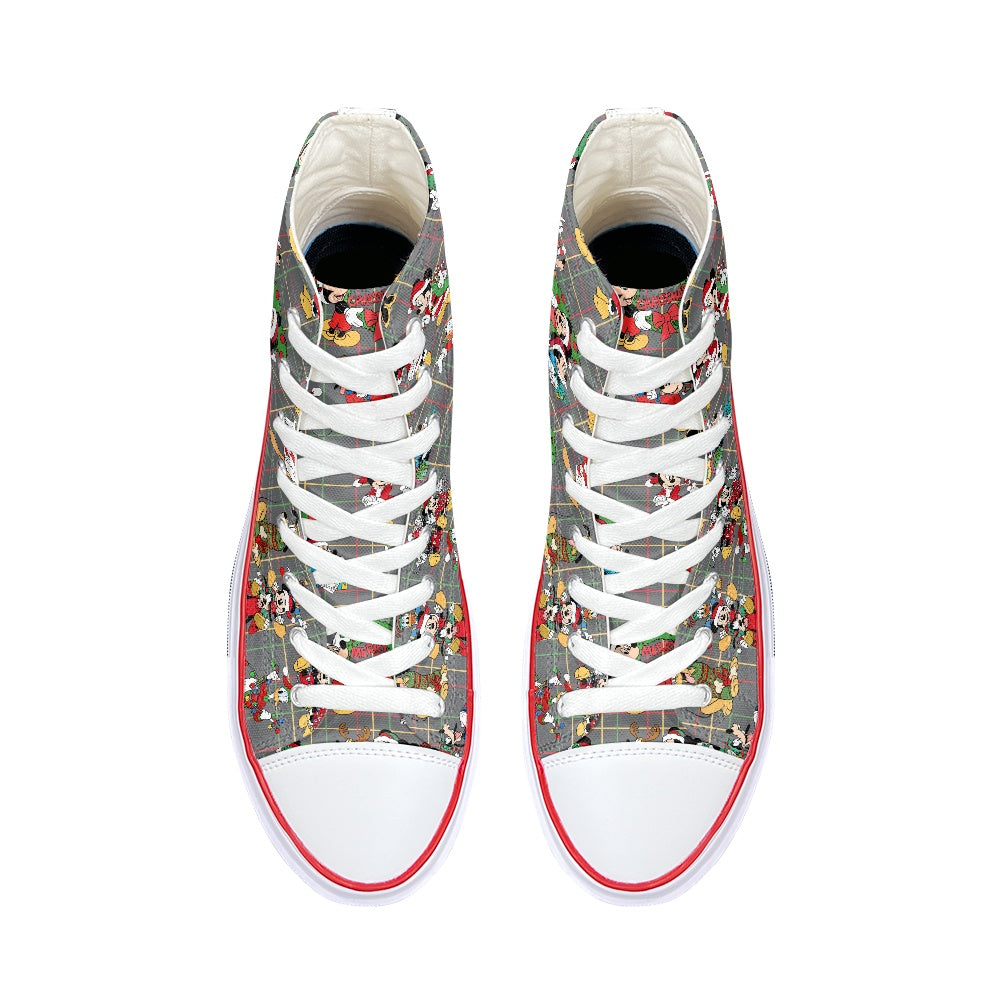 Christmas Buddies High Top Canvas Shoes