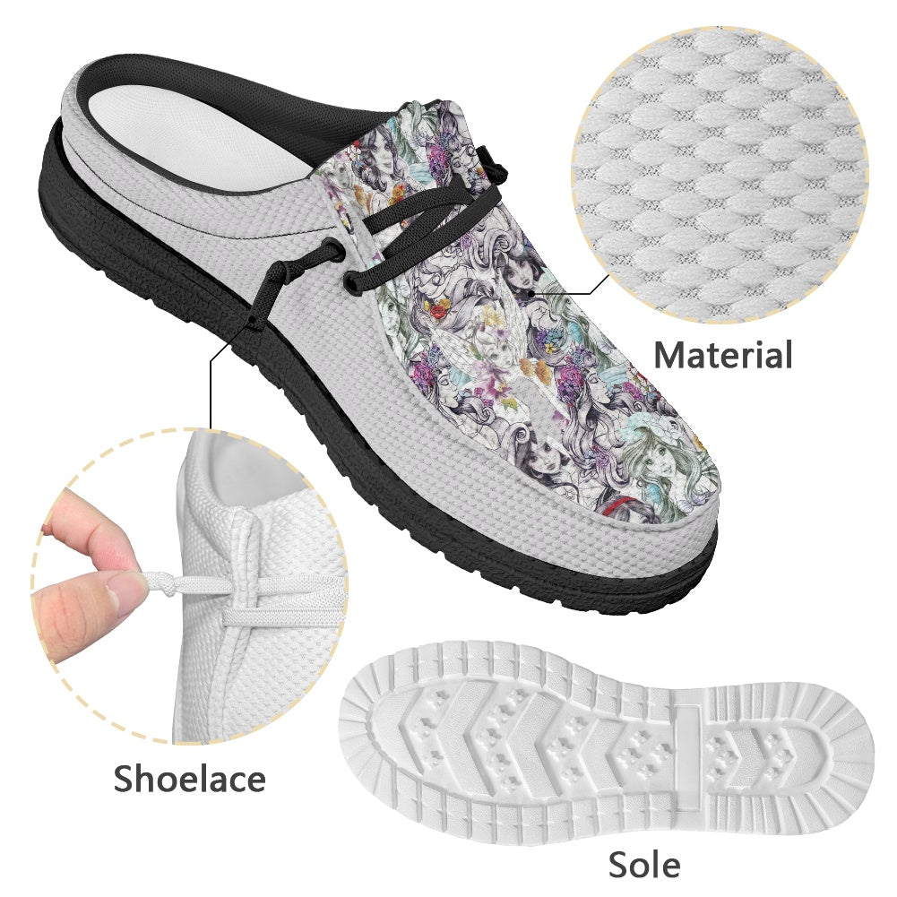 Princess Floral MESH DUDE SHOES