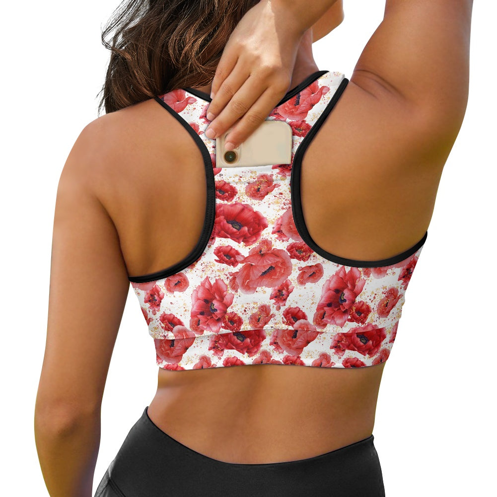 Poppies Women's Sports Vest