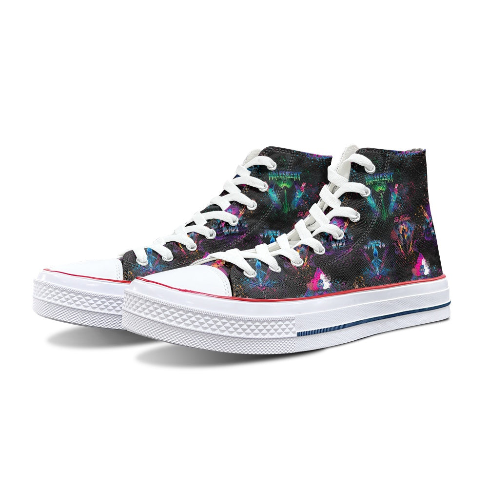 Evil Rocks High Top Canvas Shoes