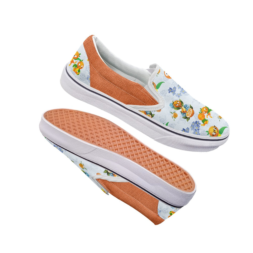 Classic Orange Bird Pedal canvas shoes for Adult