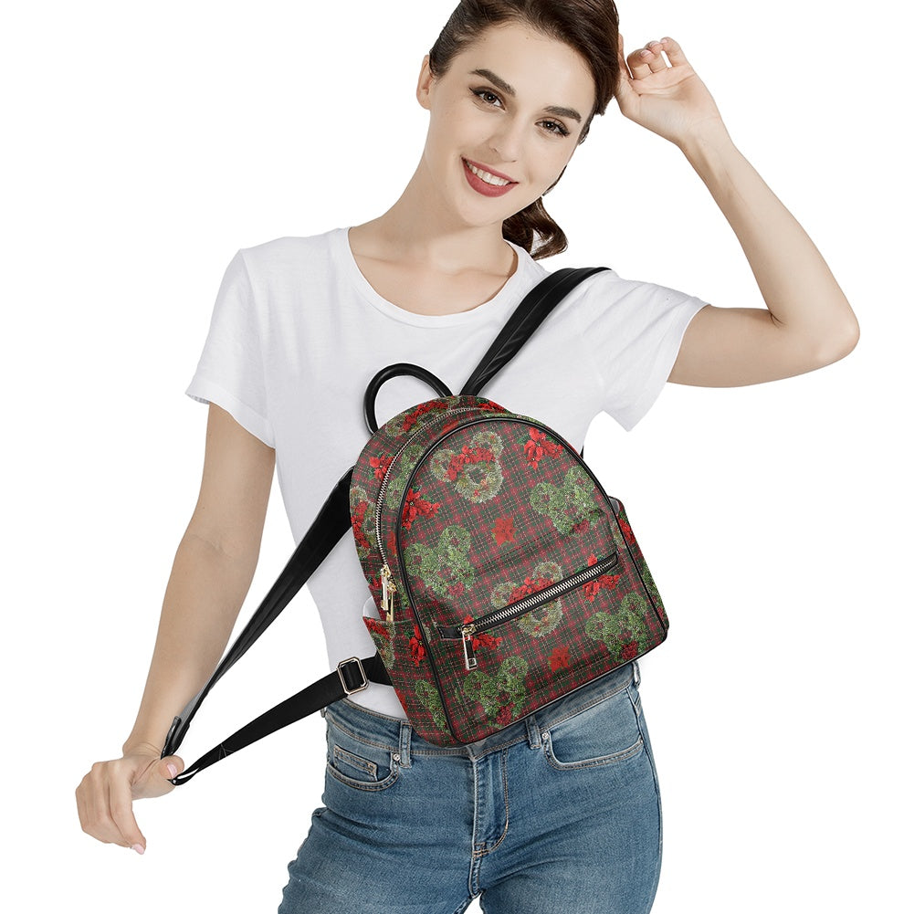 Christmas Wreaths Casual Backpack for women