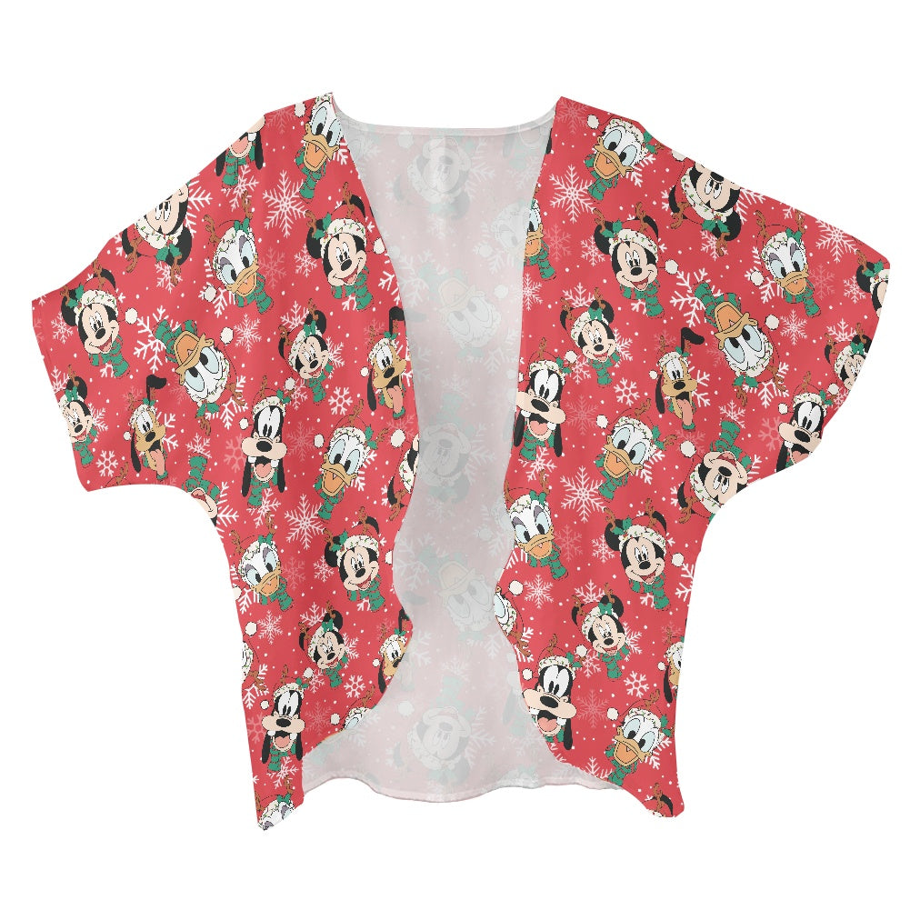 Christmas Friends Women's cardigan chiffon shirt