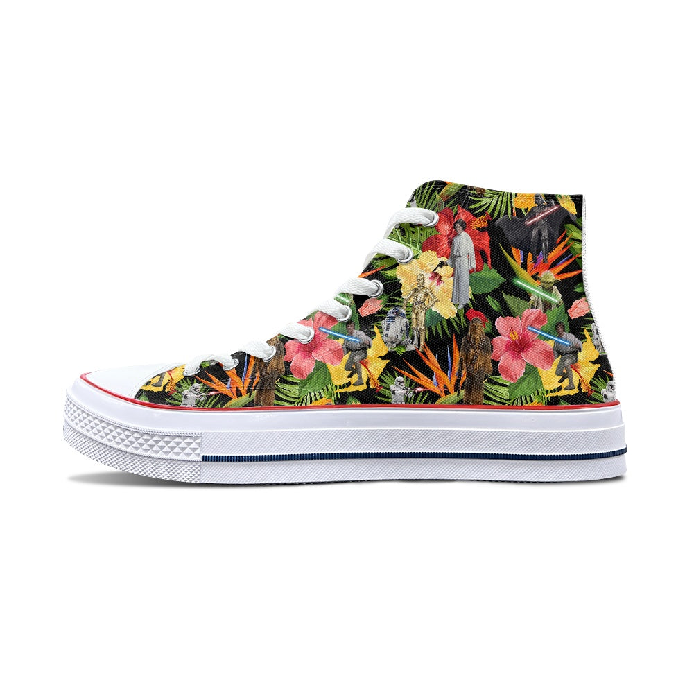 Tropical SW High Top Canvas Shoes