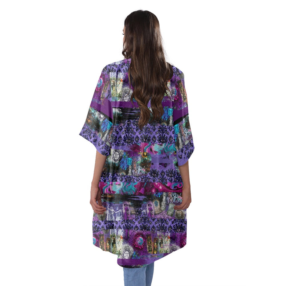 HM Brush Women's Half Sleeve Kimono Cardigan